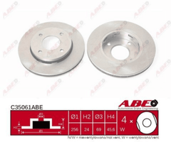 Bremsscheibe Vorderachse für MITSUBISHI SMART COLT VI CZC Cabriolet FORFOUR