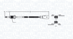 Sensor Abgastemperatur für VW CRAFTER 30-50 Kasten Pritsche/Fahrgestell 30-35