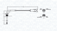 Sensor Abgastemperatur für DODGE FIAT JOURNEY FREEMONT
