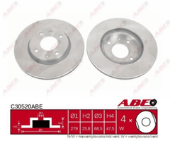 Bremsscheibe Vorderachse für HYUNDAI KIA ELANTRA III Stufenheck GRANDEUR SONATA