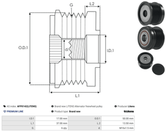 Lichtmaschine Generatorfreilauf für NISSAN
