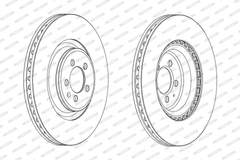 Bremsscheibe Vorderachse für AUDI PORSCHE A4 B8 Avant A5 Sportback Cabriolet A6
