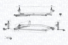 Wischergestänge vorne für VW PASSAT B6 Variant B7 ALLTRACK
