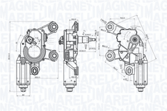 Wischermotor hinten für AUDI A4 B8 Avant A6 Allroad C6