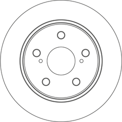 2x Bremsscheibe Hinterachse für TOYOTA COROLLA Stufenheck