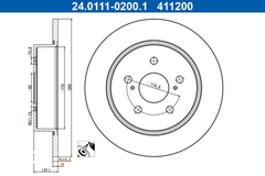 2x Bremsscheibe Hinterachse für TOYOTA C-HR