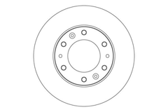 2x Bremsscheibe Vorderachse für HYUNDAI H350 Bus Kasten Pritsche/Fahrgestell