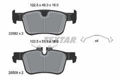 Bremsbelagsatz Scheibenbremse Hinterachse für VOLVO XC60 II V90 Kombi S90 V60