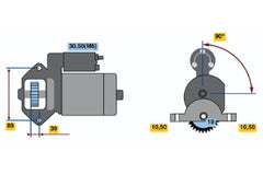 Anlasser Starter für FORD JAGUAR TRANSIT Kasten Bus Pritsche/Fahrgestell MONDEO