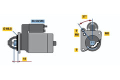 Anlasser Starter für CITROËN PEUGEOT OPEL DS FIAT TOYOTA BERLINGO