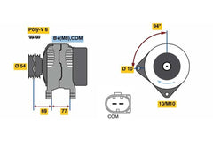 Lichtmaschine Generator für BMW 5 Touring 7 6 Cabriolet