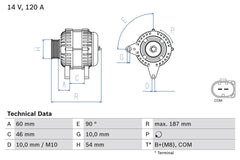 Lichtmaschine Generator für BMW 5 Touring 7 6 Cabriolet