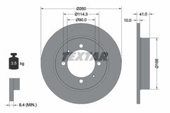 2x Bremsscheibe Hinterachse für VOLVO MITSUBISHI PROTON S40 I V40 Kombi SPACE