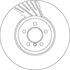 Bremsscheibe Vorderachse rechts für BMW 7 5 Gran Turismo 6 Cabriolet Coupe