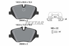 Bremsbelagsatz Scheibenbremse Vorderachse für BMW MINI 5 2 Active Tourer X1 X2