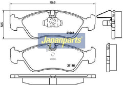 Bremsbelagsatz Scheibenbremse für OPEL DAEWOO CHEVROLET VECTRA A ASTRA F CC B