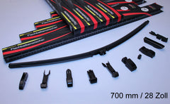 Universal Flachbalkenwischer Wischerblatt 700 mm 28 Zoll 95% Fahrzeugabdeckung