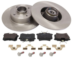 Bremsensatz Scheibenbremse Hinterachse für NISSAN RENAULT NOTE CLIO III