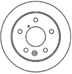 2x Bremsscheibe Hinterachse für MAZDA 626 III Hatchback Station Wagon