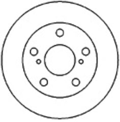 2x Bremsscheibe Vorderachse für TOYOTA MR2 II