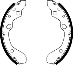 Bremsbackensatz Hinterachse für MAZDA 323 C IV V F VI Schrägheck P S Stufenheck