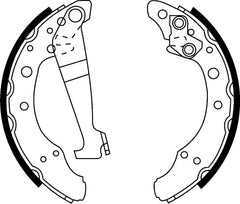 Bremsbackensatz Hinterachse für AUDI VW 80 B2 Stufenheck B3 B4 90 100 C2 Avant
