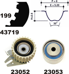 Zahnriemensatz für ALFA ROMEO FIAT LANCIA 159 Sportwagon 166 BRERA SPIDER CROMA
