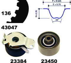 Zahnriemensatz für CITROËN PEUGEOT XANTIA Break XSARA Coupe PICASSO ZX