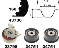 Zahnriemensatz für OPEL ASTRA G Stufenheck Caravan CC Coupe SPEEDSTER ZAFIRA A