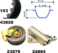 Zahnriemensatz für AUDI VW A4 B5 Avant A6 C4 C5 CABRIOLET B3