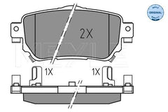 Bremsbelagsatz Scheibenbremse Hinterachse für NISSAN RENAULT LEAF QASHQAI II