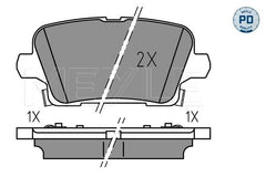 Bremsbelagsatz Scheibenbremse Hinterachse für OPEL INSIGNIA B Grand Sport