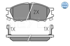 Bremsbelagsatz Scheibenbremse Vorderachse für NISSAN ALMERA II Hatchback