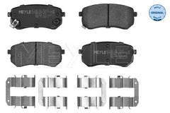 Bremsbelagsatz Scheibenbremse Hinterachse für HYUNDAI KIA i10 I PICANTO II