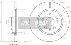 2x Bremsscheibe Hinterachse für OPEL SAAB CHEVROLET INSIGNIA A Stufenheck