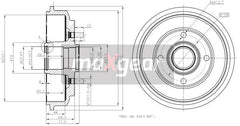 Bremstrommel Hinterachse für FORD MAZDA FIESTA V FUSION Van 2
