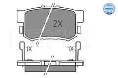 Bremsbelagsatz Scheibenbremse Hinterachse für HONDA CR-V II FR-V
