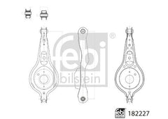 Querlenker Hinterachse für FORD FOCUS III Turnier Kasten/Schrägheck