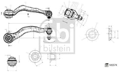 Querlenker Vorderachse vorne rechts für BMW 5 Touring
