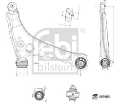 Querlenker Vorderachse rechts für MERCEDES-BENZ SPRINTER 3-t Kasten