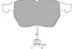Bremsbelagsatz Scheibenbremse Vorderachse für AUDI 100 C3 Stufenheck C4 Avant