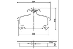 Bremsbelagsatz Scheibenbremse Vorderachse für RENAULT 5 12 Variable 18