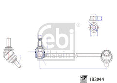 Koppelstange Stabilisator Vorderachse links für MERCEDES-BENZ VIANO VITO Bus /
