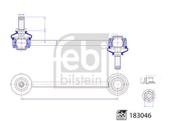 Koppelstange Stabilisator Hinterachse für PEUGEOT DS 508 SW II 7 Crossback