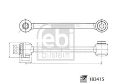 Koppelstange Stabilisator Hinterachse für MERCEDES-BENZ AMG GT C-KLASSE
