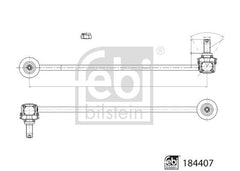 Koppelstange Stabilisator Vorderachse für SKODA VW SUPERB IV Kombi ATLAS