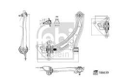 Querlenker Vorderachse links für HONDA CITY V Stufenheck INSIGHT JAZZ III