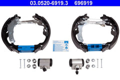 Bremsbackensatz Hinterachse für OPEL SUZUKI AGILA SPLASH SWIFT III