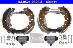 Bremsbackensatz Hinterachse für FIAT LANCIA PANDA VAN YPSILON