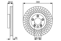 Bremsscheibe Vorderachse für PORSCHE VW CAYENNE TOUAREG